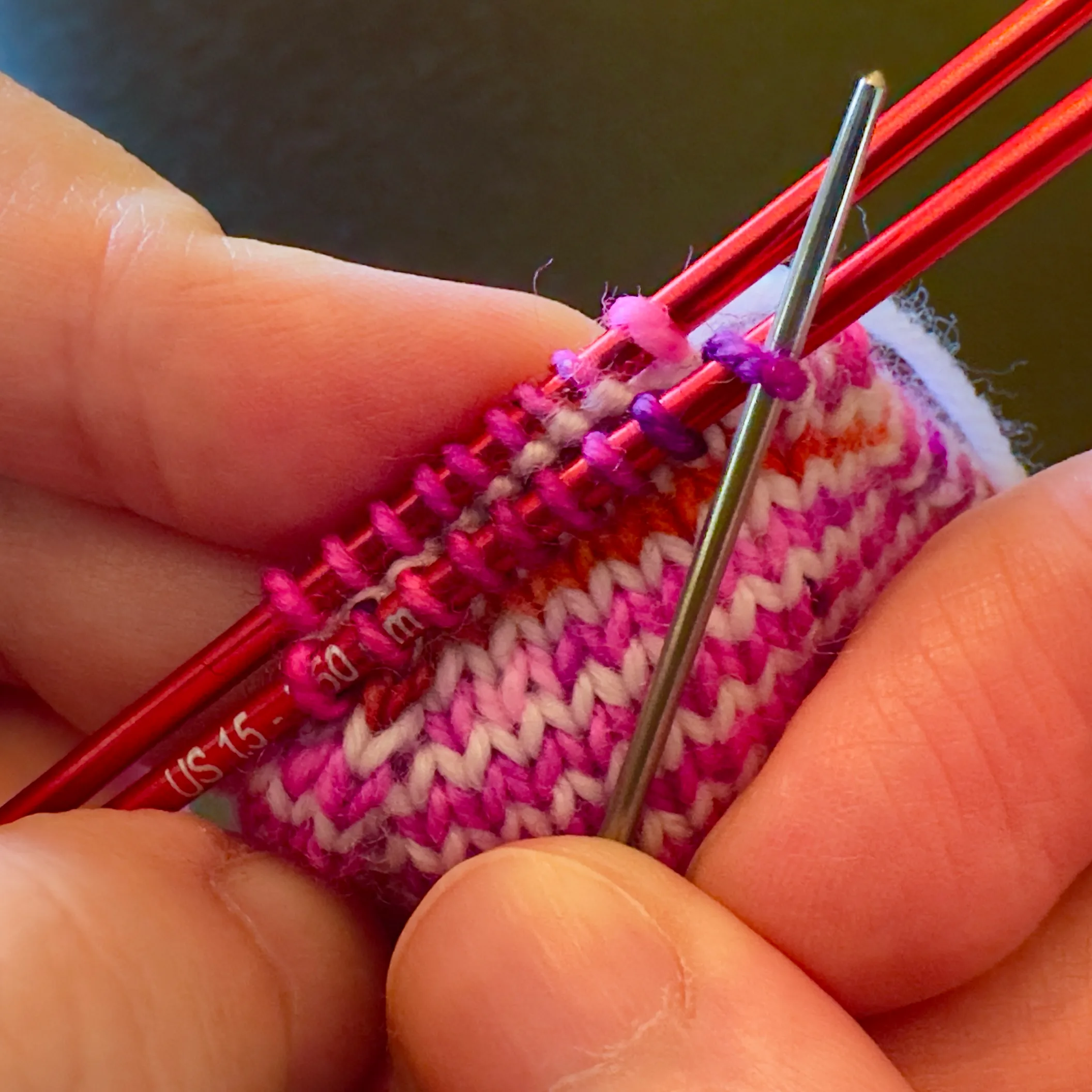 Kitchener stitch video tutorial from the periwinkle dragon
